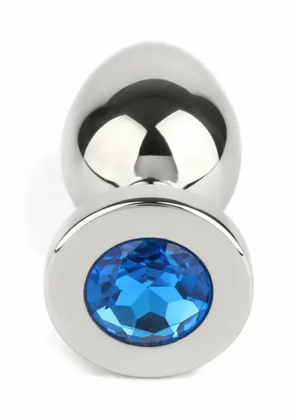 Mr. Steel Jeweled Plug Medium analni čep od nerđajućeg čelika sa ukrasnim kamenom na bazi