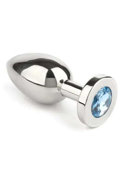Mr. Steel Jeweled Plug Medium analni čep od nerđajućeg čelika sa kristalom na bazi