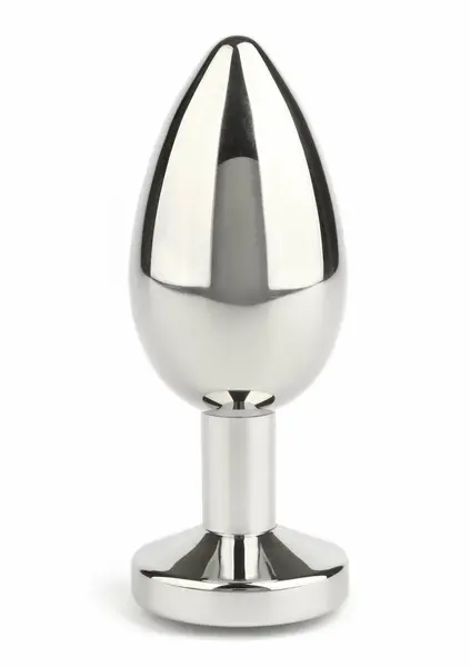 Mr. Steel Jeweled Plug Medium analni čep od nerđajućeg čelika sa kristalom na bazi