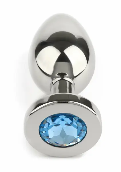 Mr. Steel Jeweled Plug Medium analni čep od nerđajućeg čelika sa kristalom na bazi