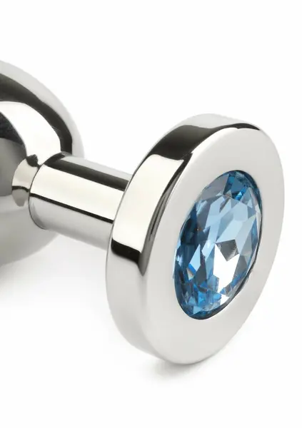Mr. Steel Jeweled Plug Medium analni čep od nerđajućeg čelika sa kristalom na bazi
