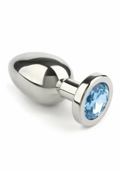 Mr. Steel Jeweled Plug Small analni čep od nerđajućeg čelika sa ukrasnim kristalom na bazi