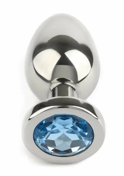 Mr. Steel Jeweled Plug Small analni čep od nerđajućeg čelika sa ukrasnim kristalom na bazi