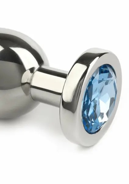 Mr. Steel Jeweled Plug Small analni čep od nerđajućeg čelika sa ukrasnim kristalom na bazi