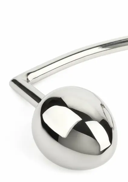 Mr. Steel Ass Hitch Egg 45 mm intimni čep od nerđajućeg čelika sa prstenom