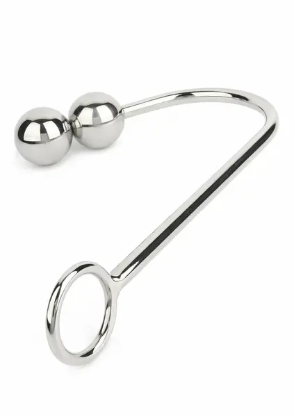 Mr. Steel Anal Hook Double Balls 40+40mm Stainless Steel System