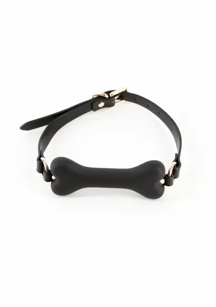 Fetish & Fashion Roseanne Gag Podesivi PU usni geg sa lopticom Crno crveni