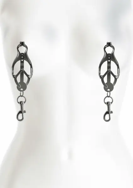 NS Novelties Nipple Clamps C3 Adjustable Silicone-Tipped Metal Clips