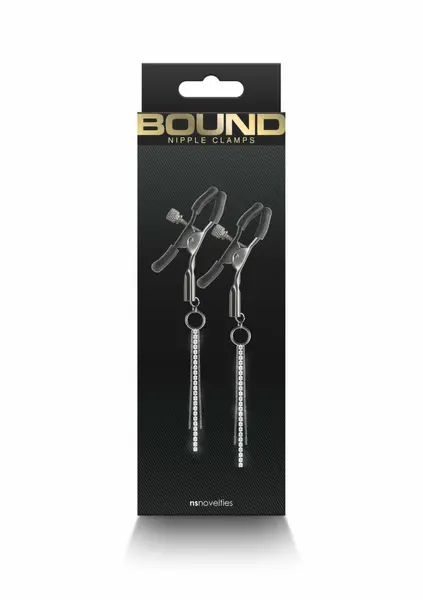 NS Novelties Bound D3 Adjustable Nipple Clamps Silicone Tips