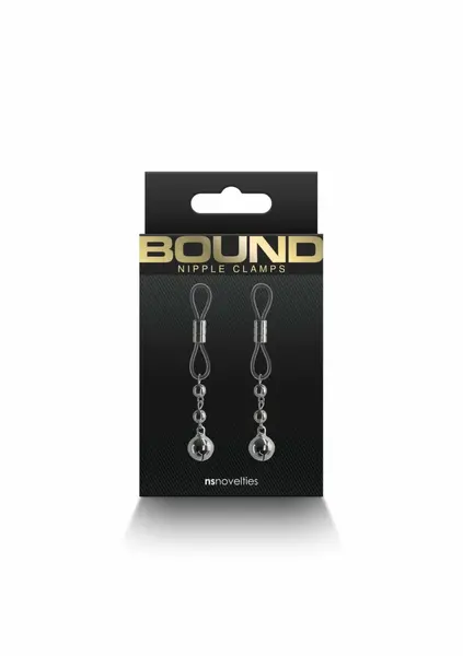 NS Novelties Bound D1 Adjustable Silicone-Tipped Clamps, Nickel-Free