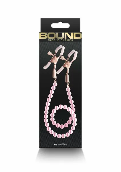 NS Novelties Bound DC1 Adjustable Nipple Clamps Silicone Tips