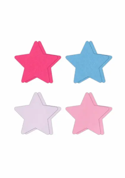 NS Novelties Pasties Star II Assort 4 Pair - Decorative Adhesive Covers