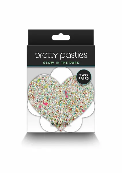 NS Novelties Pretty Pasties Heart & Flower 2 para nalepnice za bradavice