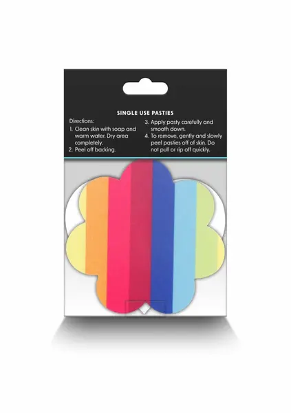 NS Novelties Pasties Heart & Flower 2 para, senzualni samolepljivi ukrasi za bradavice