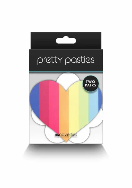 NS Novelties Pasties Heart & Flower 2 para, senzualni samolepljivi ukrasi za bradavice