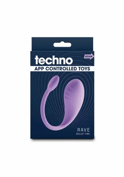 Techno Rave silikonska intimna igračka sa aplikacijom punjiva 10 modova vibracije
