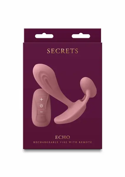 Secrets Echo Intimate Vibrating System Silicone Pink Rechargeable