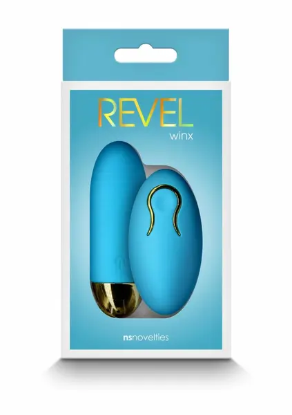 Revel Winx Platinum Silicone Vibrating Bullet with Remote, Rechargeable