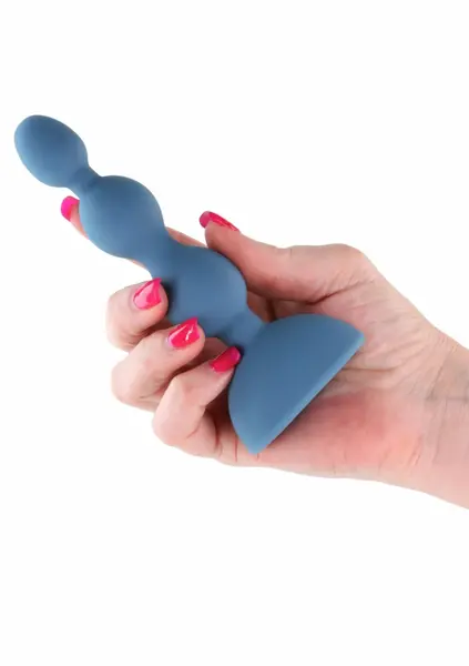 Secrets Kai Vibrating Silicone Beads, 3 Speeds, 7 Functions, Black