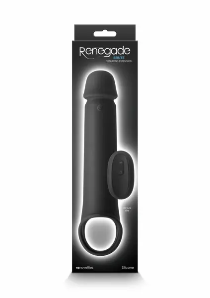 Renegade Brute Extension Silicone Intimate Device with Vibrating Tip