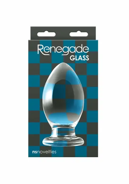 Renegade Bishop Glass Plug Large Borosilicate Body-Safe Design