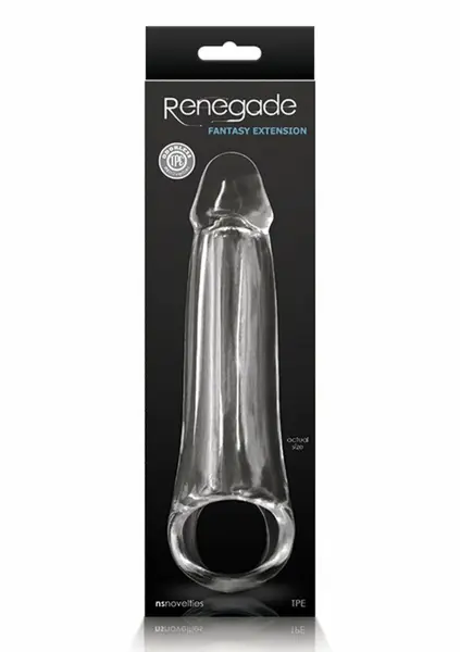 Renegade Fantasy Extension M Transparent Anatomical Sleeve TPE