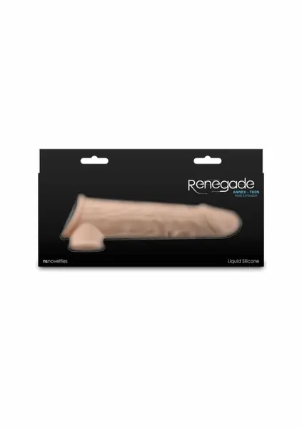Renegade Annex Thin crna anatomska navlaka od tankog tečnog silikona