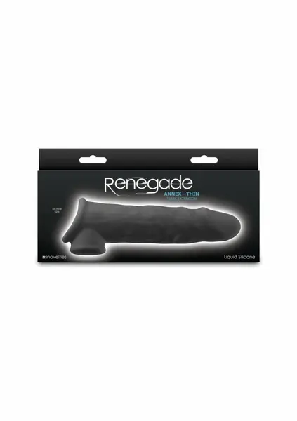 Renegade Annex Thin anatomski rukav od tečnog silikona crni