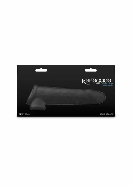 Renegade Annex Thin anatomski rukav od tečnog silikona crni