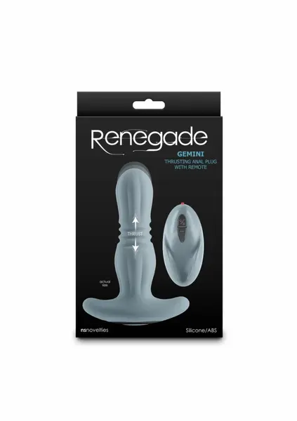 Renegade Gemini Silicone Dual Motor Anal Massager with Remote Control
