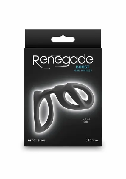 Renegade Boost podesivi silikonski pojas crni