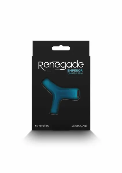 Renegade Emperor punjivi vibrirajući silikonski prsten crni