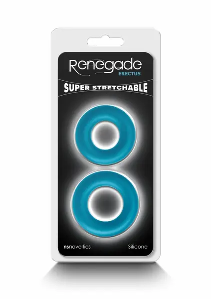 Renegade Erectus Silicone Rings Set - Flexible Black 3-Pack