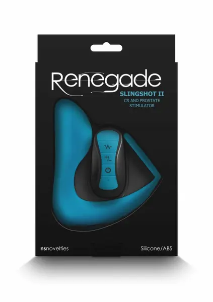 Renegade Slingshot II crni silikonski intimni stimulator sa daljinskim upravljačem