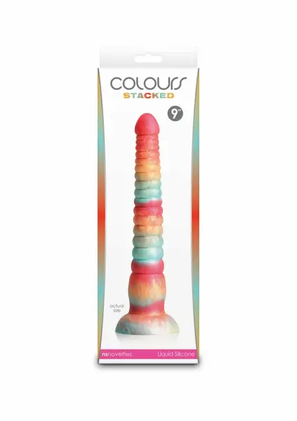 Colours Stacked silikonski model od 23 cm, trobojni sa satenskim finišom
