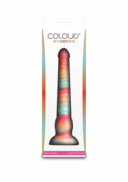 Colours Stacked silikonski model od 23 cm, trobojni sa satenskim finišom