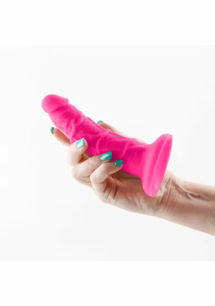 NS Novelties Colours Pleasures Tanak Silikonski Dildo od 12.7 cm, Roze