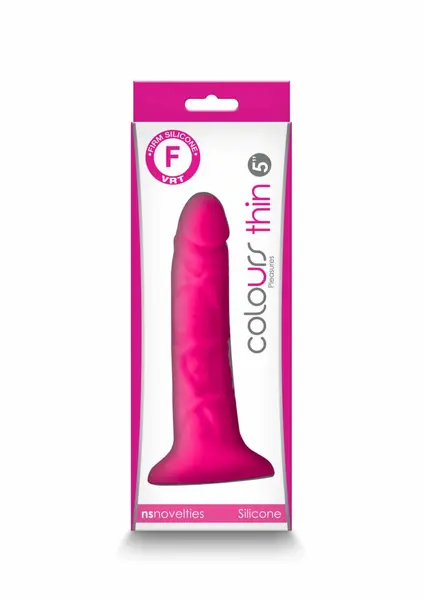 NS Novelties Colours Pleasures Tanak Silikonski Dildo od 12.7 cm, Roze