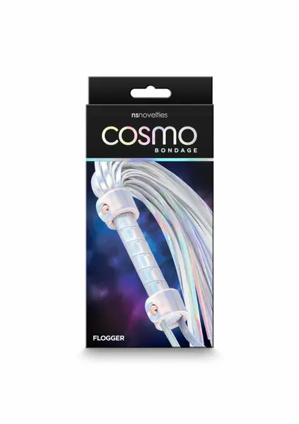 Cosmo Bondage Flogger Holographic Vinyl Podesivi Rose Gold
