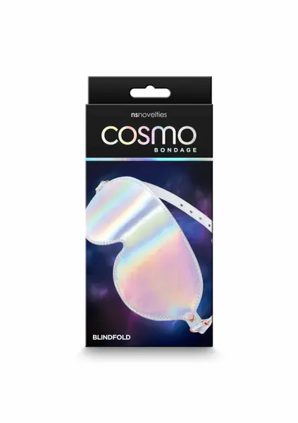 Cosmo Bondage povez za oči holografski vinil podesivi rose gold