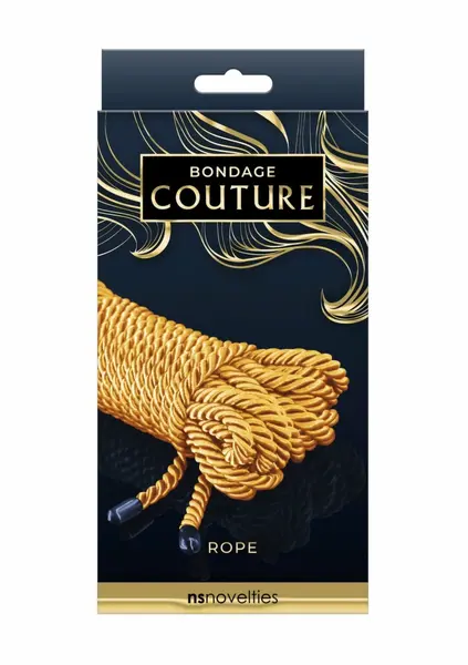 Bondage Couture Rope 7.5 Meter Black - Durable Polyester Restraint