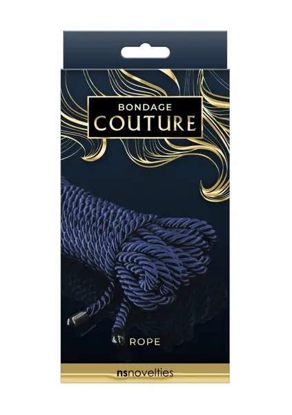 Bondage Couture Rope 7.5 Meter Black - Durable Polyester Bondage Rope