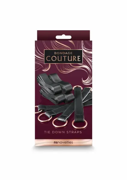 NS Novelties Bondage Couture fiksacione trake elegantnog plavog dizajna