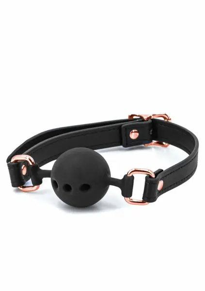 NS Novelties Bondage Couture Ball Gag - Elegant Blue, Adjustable Strap