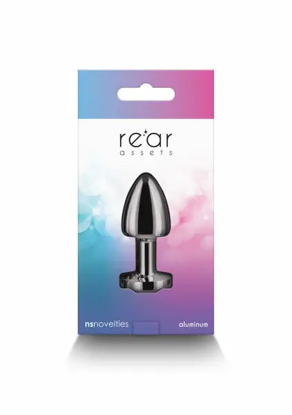 NS Novelties Rear Assets Petite hromirani intimni čep srebrni