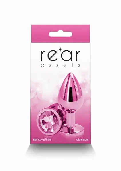 NS Novelties Rear Assets Medium Chrome-Plated Aluminum Plug