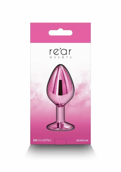 NS Novelties Rear Assets Medium Chrome-Plated Aluminum Plug