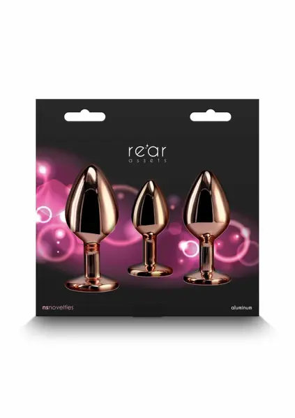 Rear Assets Trainer Kit Heart Chrome-Plated 3-Piece Set Silver