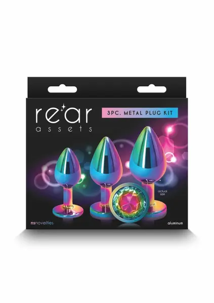 Rear Assets Trainer Kit Chrome-Plated Graduated Set 3 pcs Silver