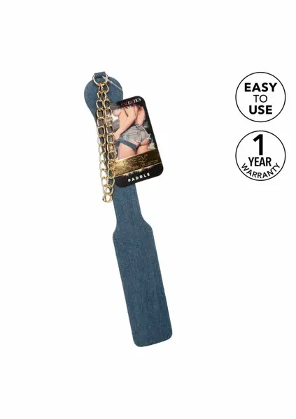 Ride Em Denim Paddle premium teksas lopatica za spanking sa lančićem za zglob